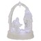 Northlight LED Lighted Musical Icy Crystal Nativity Scene Christmas Decoration - 7"